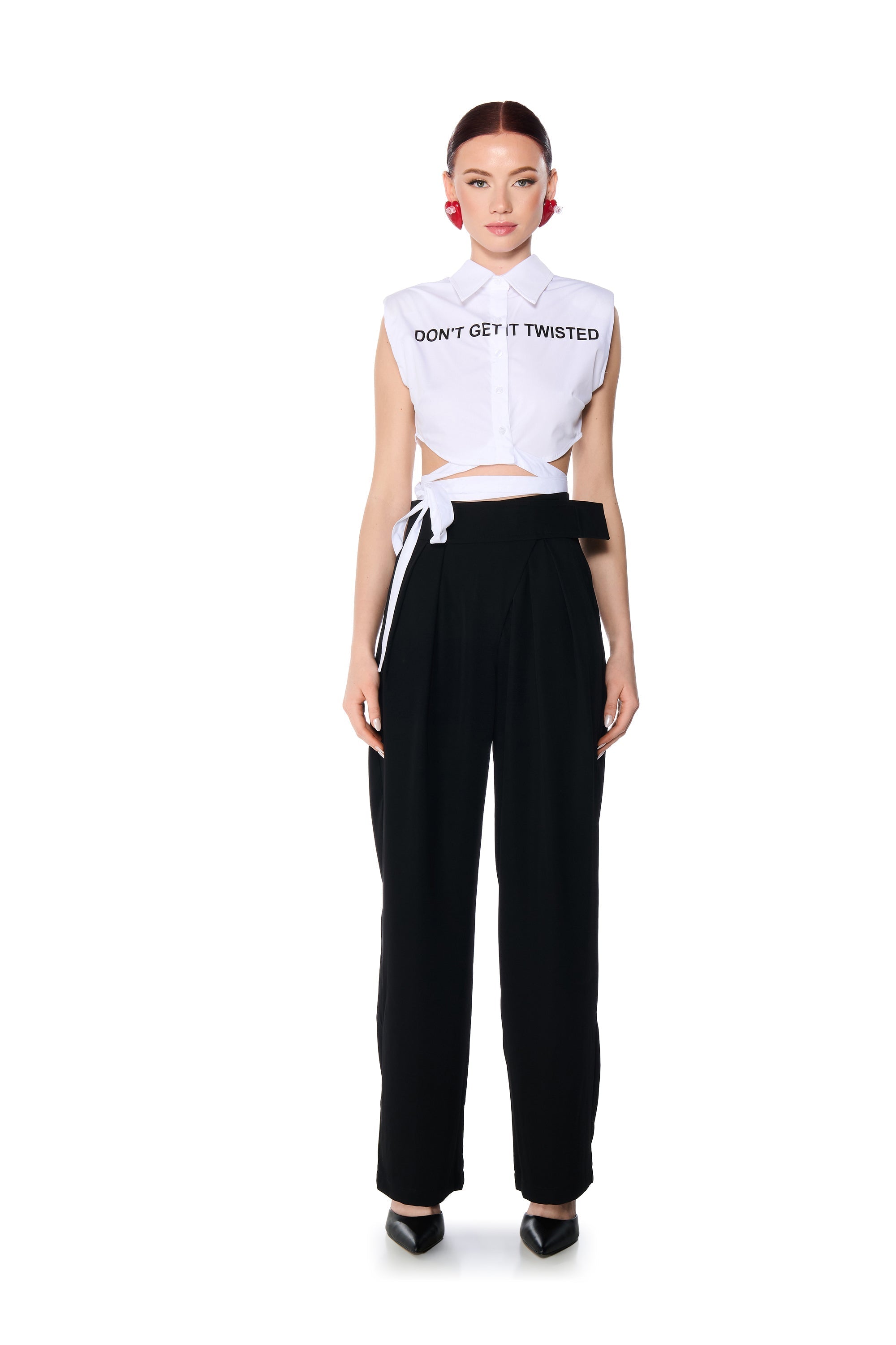 DYLAN HIGH WAISTED WIDE LEG TROUSER