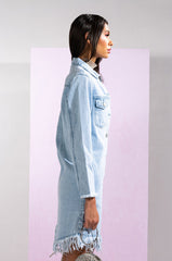 EASY BREEZY LONG DENIM JACKET