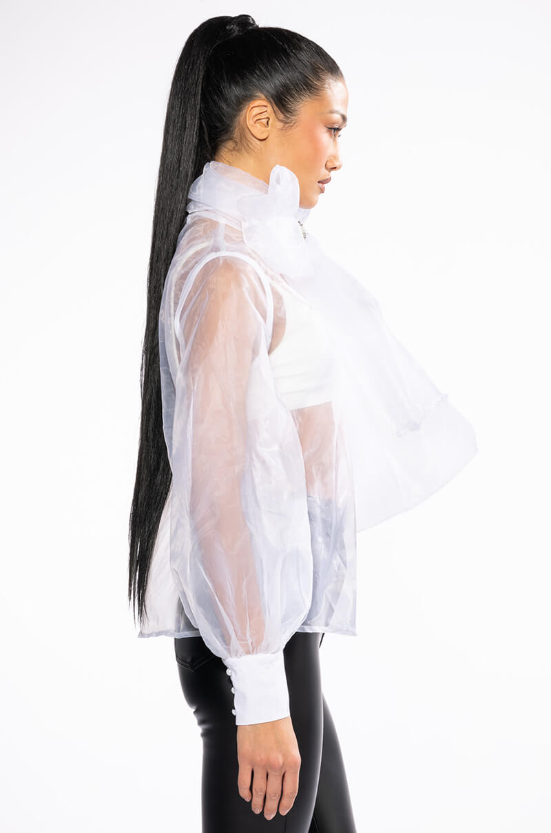 ELIZA MULTI WEAR SHEER BLOUSE