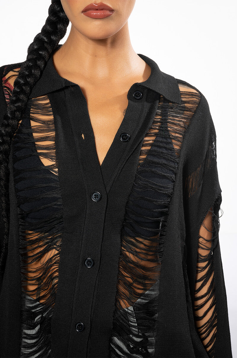 EMERSON KNITTED BUTTON DOWN TOP