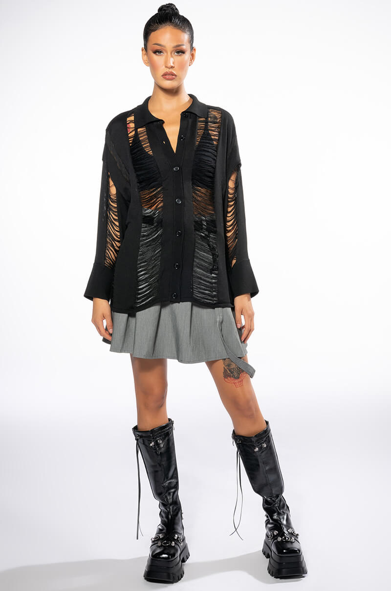 EMERSON KNITTED BUTTON DOWN TOP