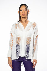 EMERSON KNITTED BUTTON DOWN TOP
