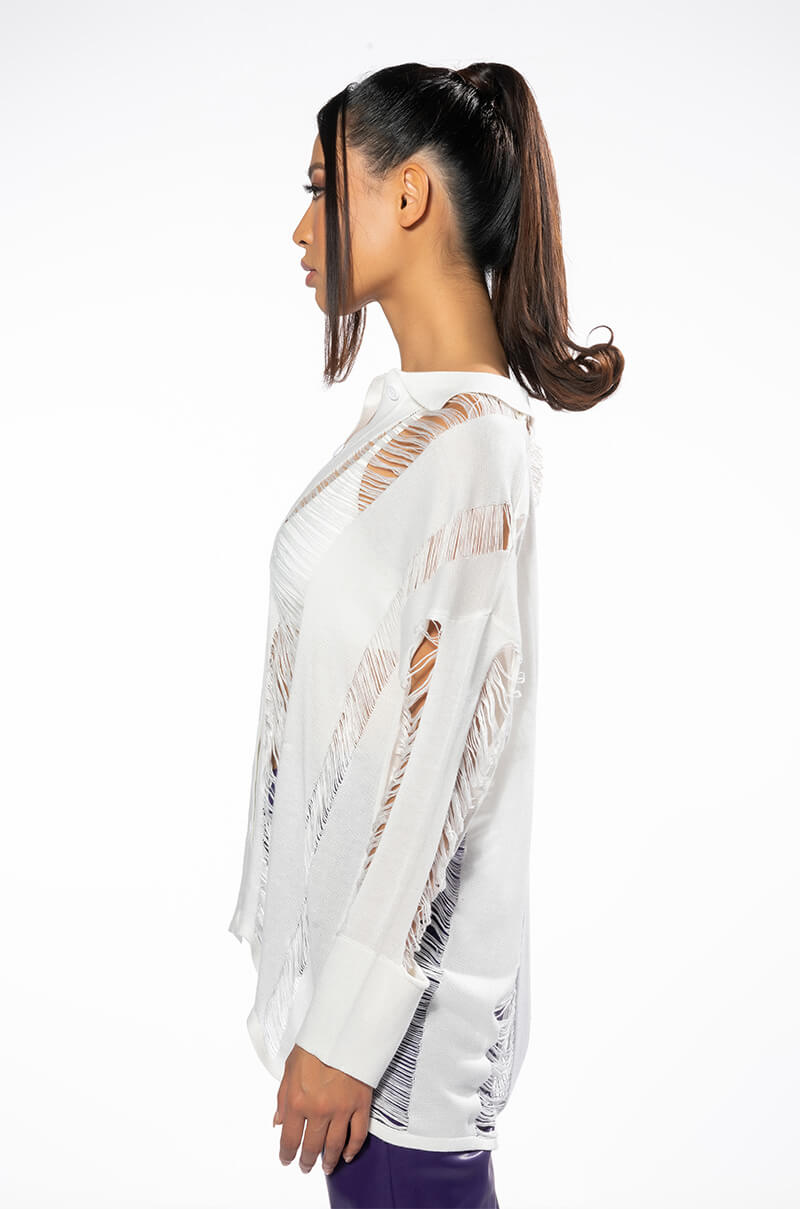 EMERSON KNITTED BUTTON DOWN TOP