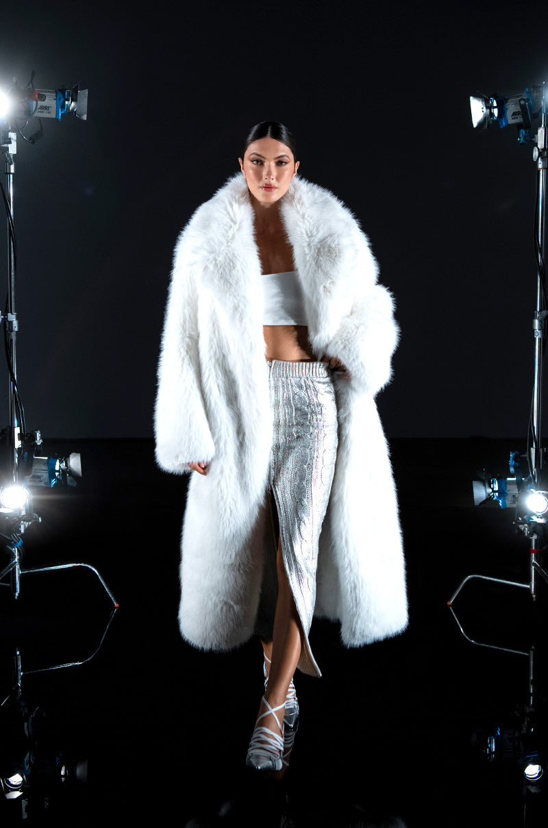 ESME SILVER METALLIC SKIRT