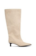 Juliette Knee High Boots Tan Faux Suede