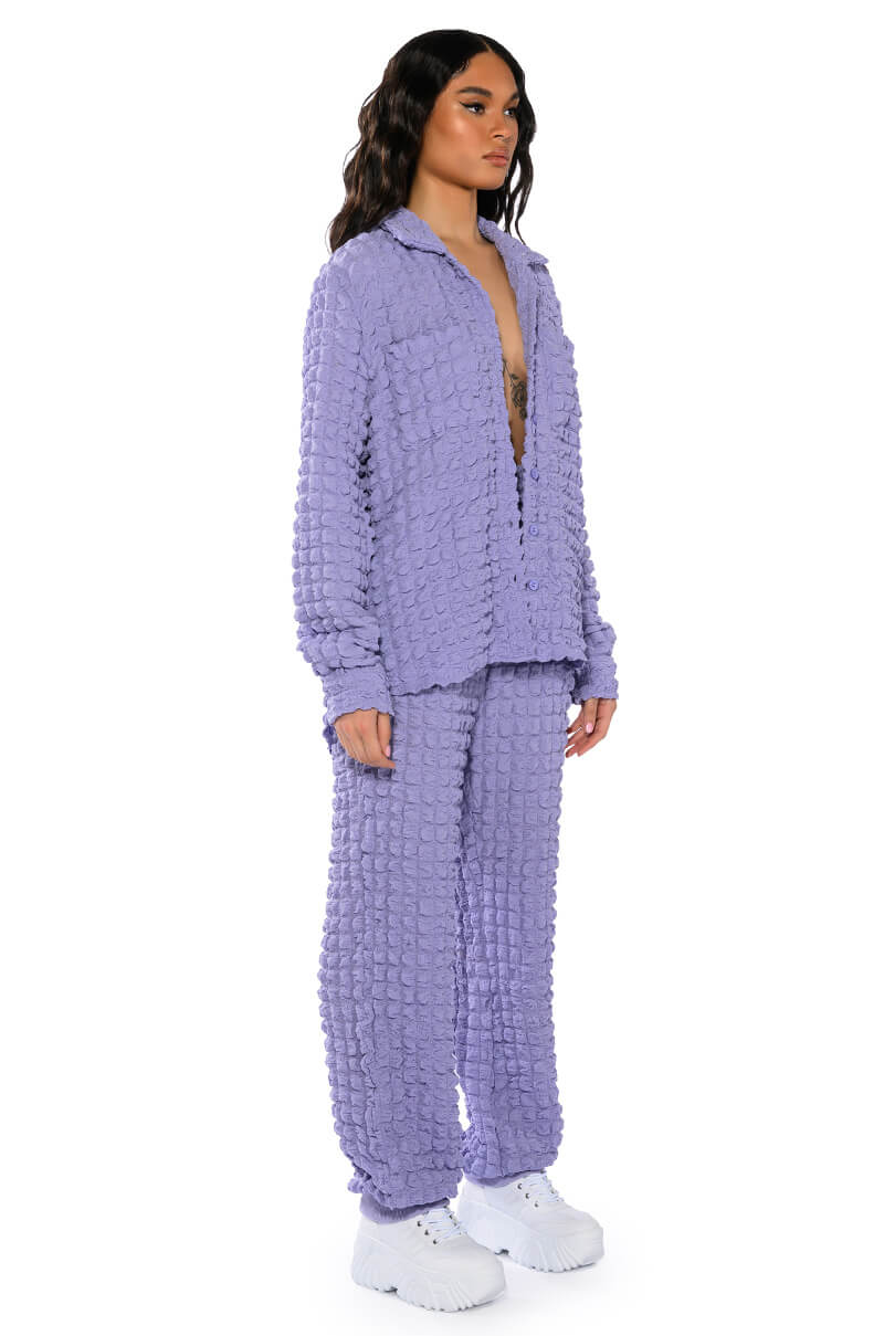 EXISTING LOUDLY TEXTURED BUTTON DOWN TOP