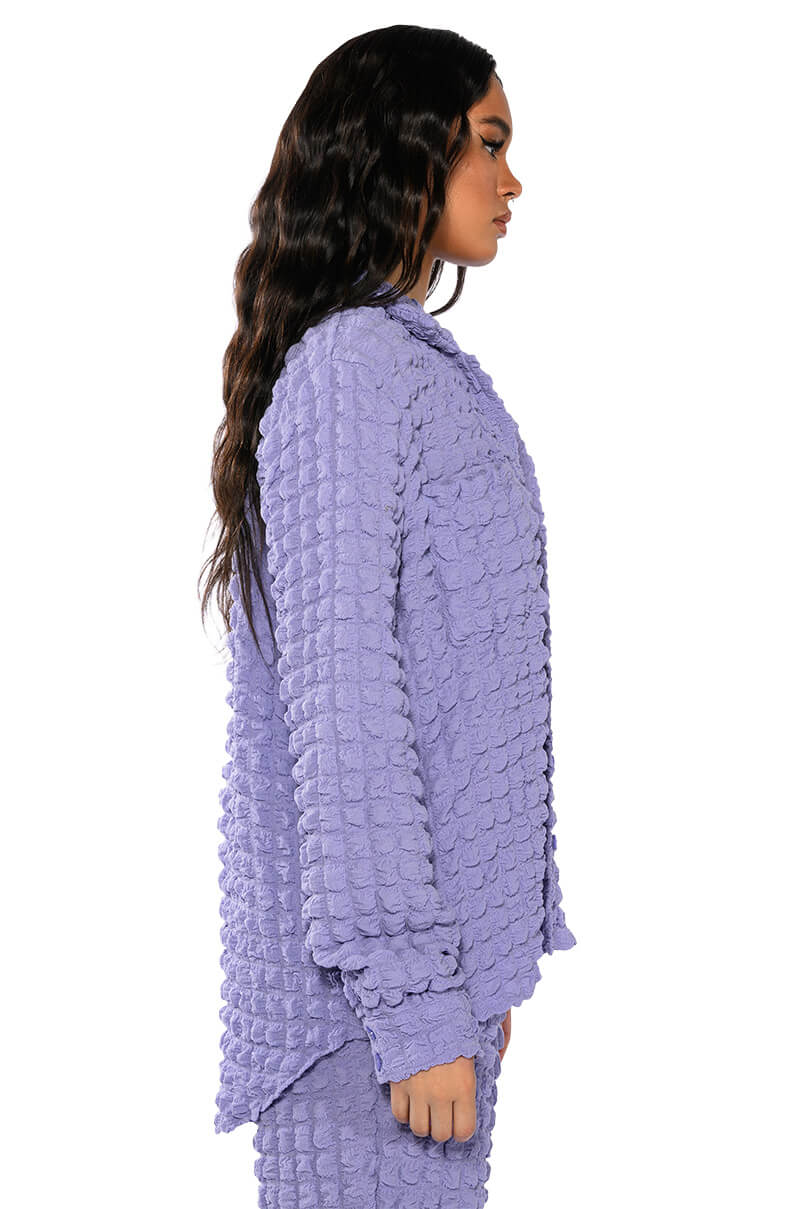 EXISTING LOUDLY TEXTURED BUTTON DOWN TOP