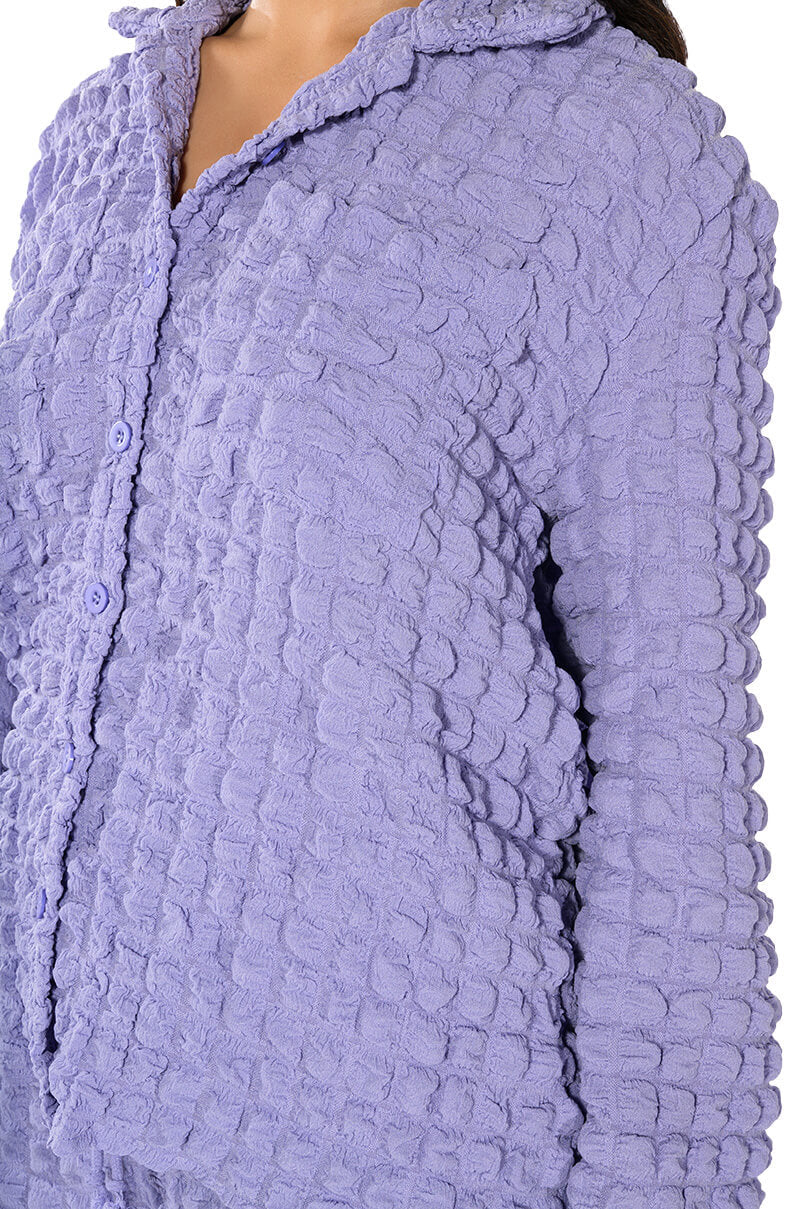 EXISTING LOUDLY TEXTURED BUTTON DOWN TOP