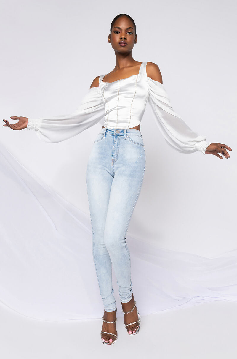 FLEX-FIT HIGH WAISTED SUPER STRETCHY SKINNY JEANS