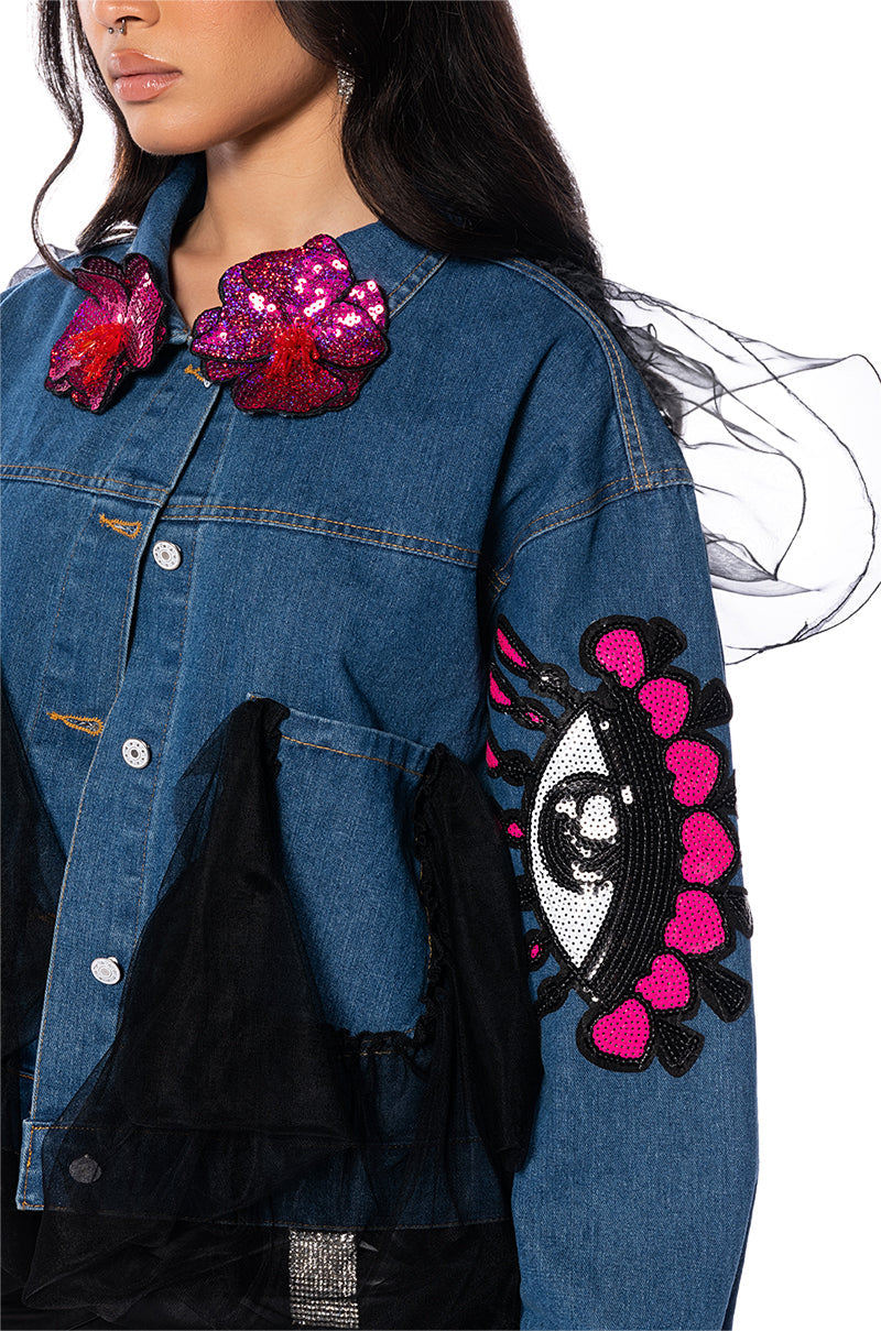 EYE LOVE YOU CRAFTY DENIM