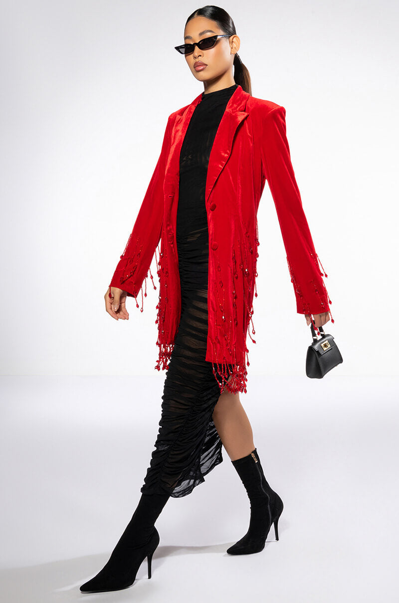 FA LA FABULOUS VELVET BLAZER
