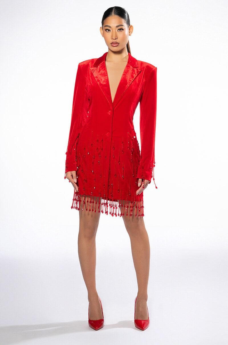 FA LA FABULOUS VELVET BLAZER