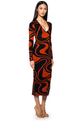 FEELING FLIRTY KNIT MAXI DRESS