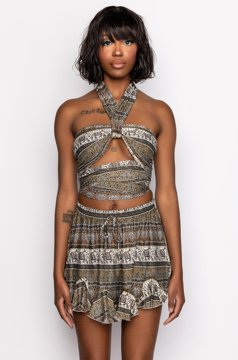 FINE HALTER TOP BRALETTE
