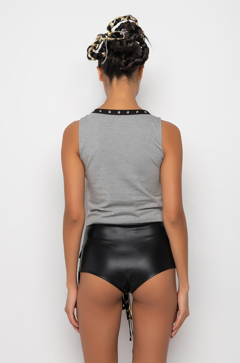 FINESSE EMBELLISHED FRINGED TANK TOP