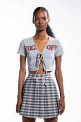 FUCK OFF-HEATHER GREY