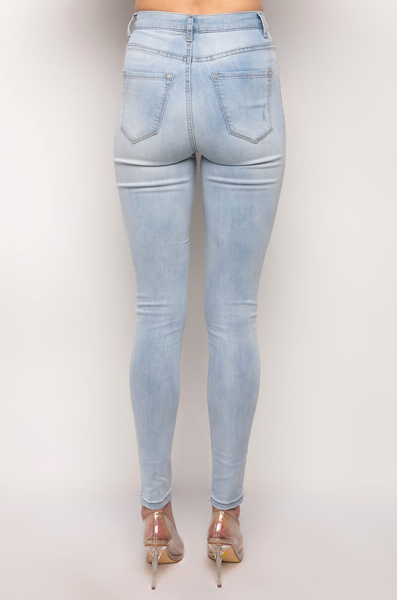 FLEX-FIT HIGH WAISTED SUPER STRETCHY SKINNY JEANS