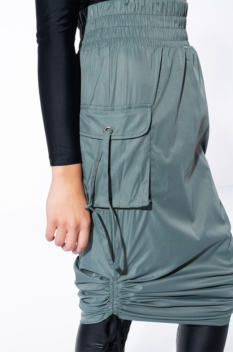 FOLLOW ME ADJUSTABLE CARGO SKIRT