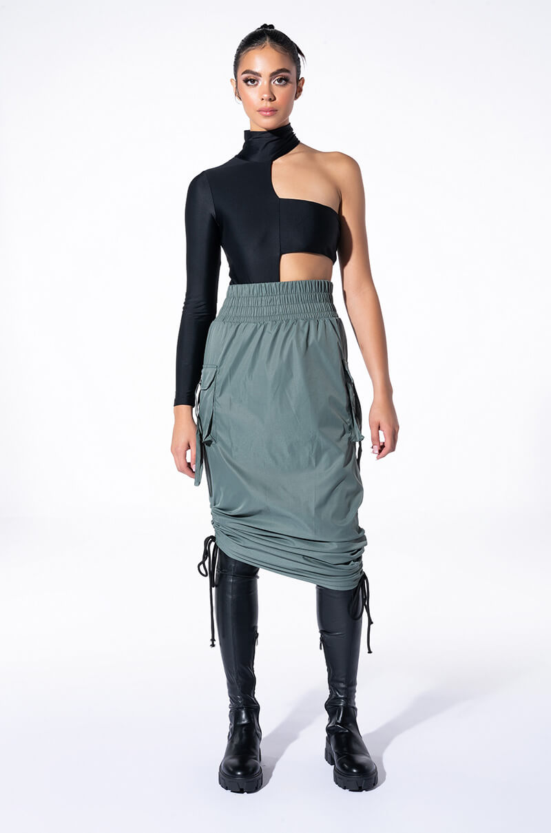 FOLLOW ME ADJUSTABLE CARGO SKIRT