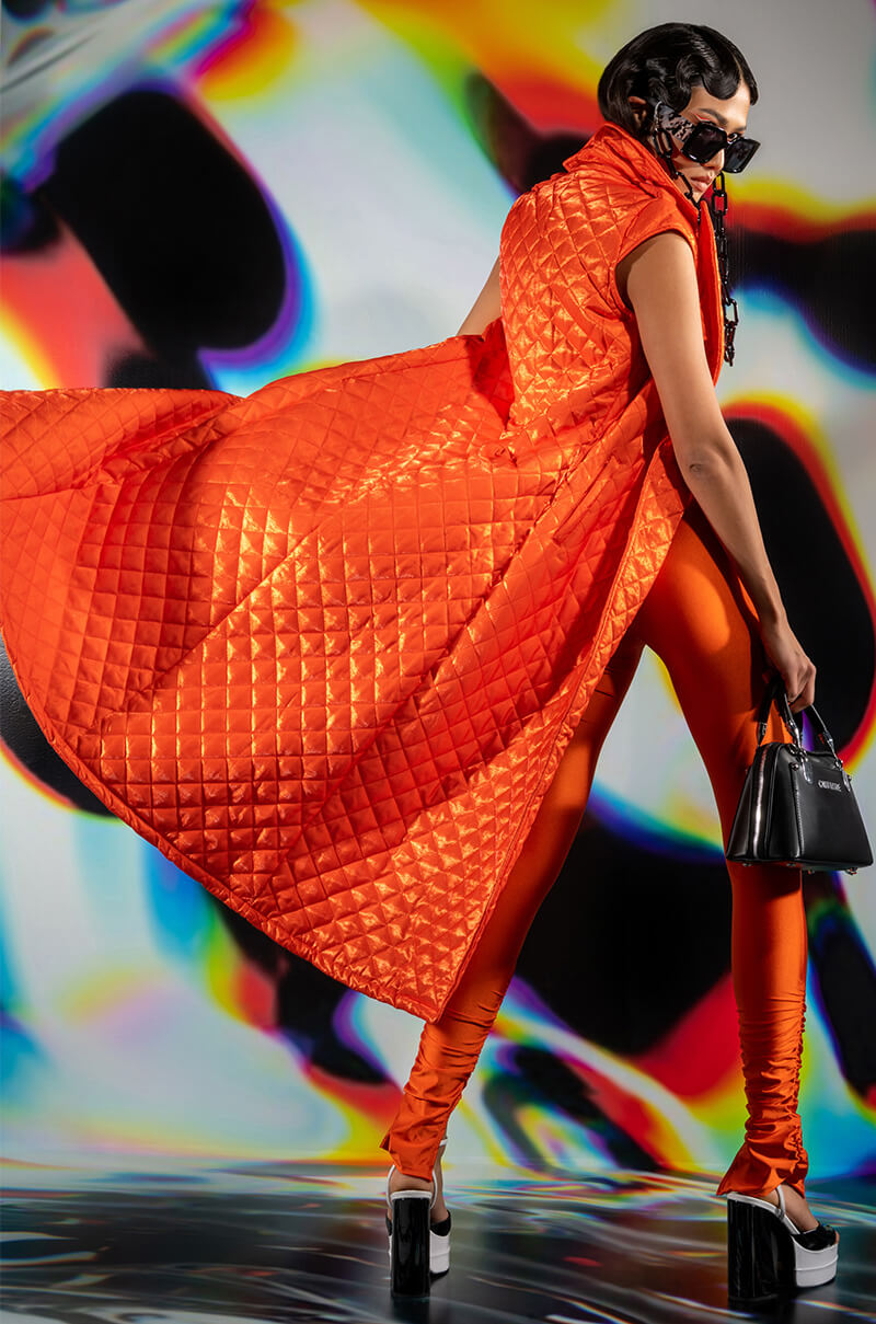 FOR THE AGES QUILTED SLEEVELESS TRENCH