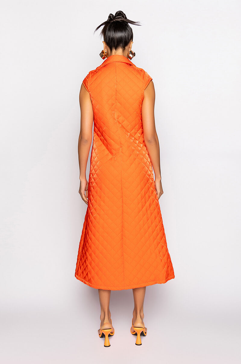 FOR THE AGES QUILTED SLEEVELESS TRENCH