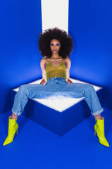 FOR THE LOVE OF BOOTY HIGH RISE STRAIGHT LEG JEANS