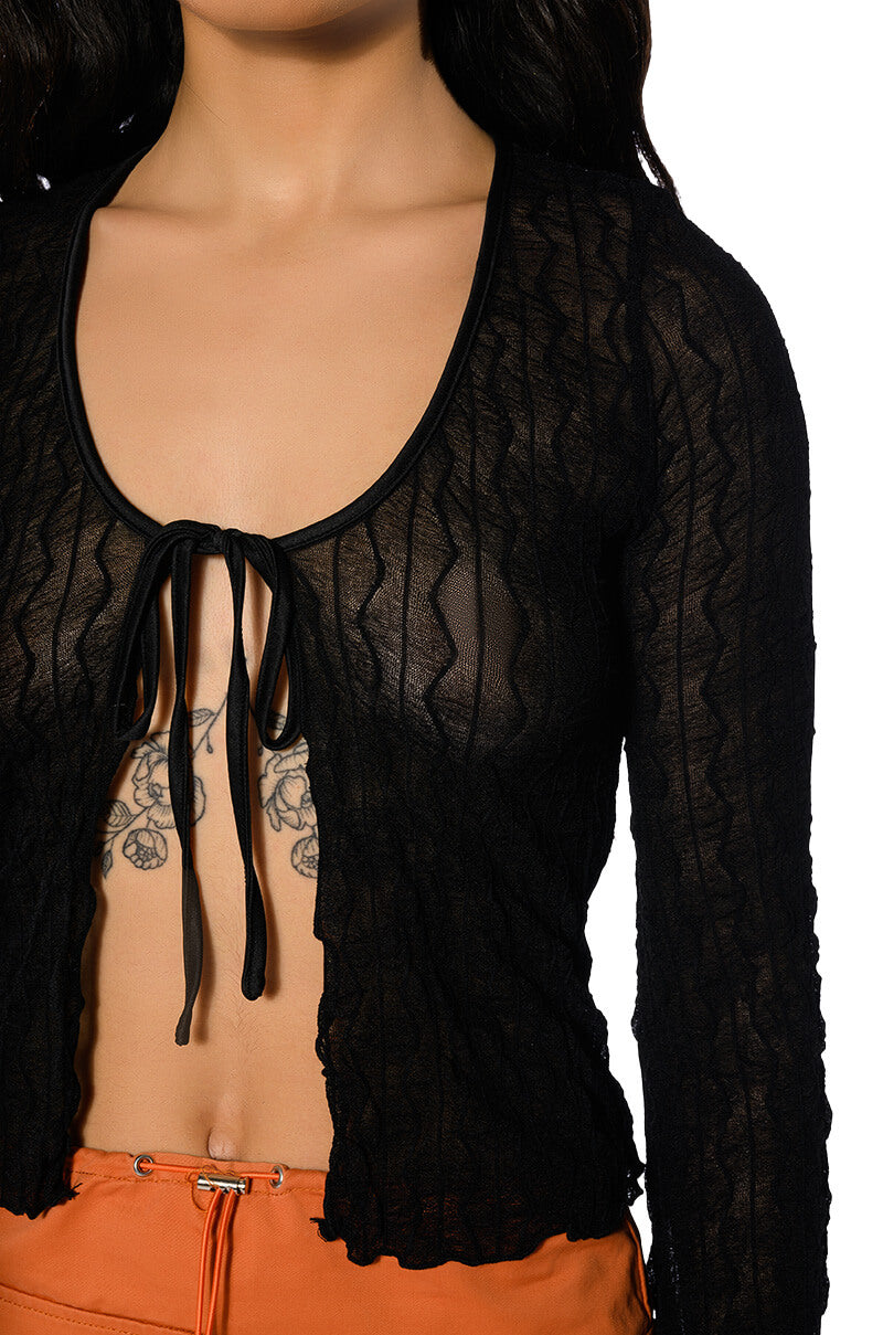 FREE LOVE TIE FRONT TOP