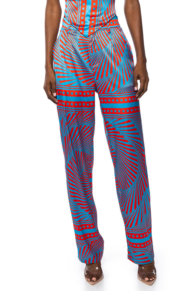 FREYA SATIN PRINTED JOGGER