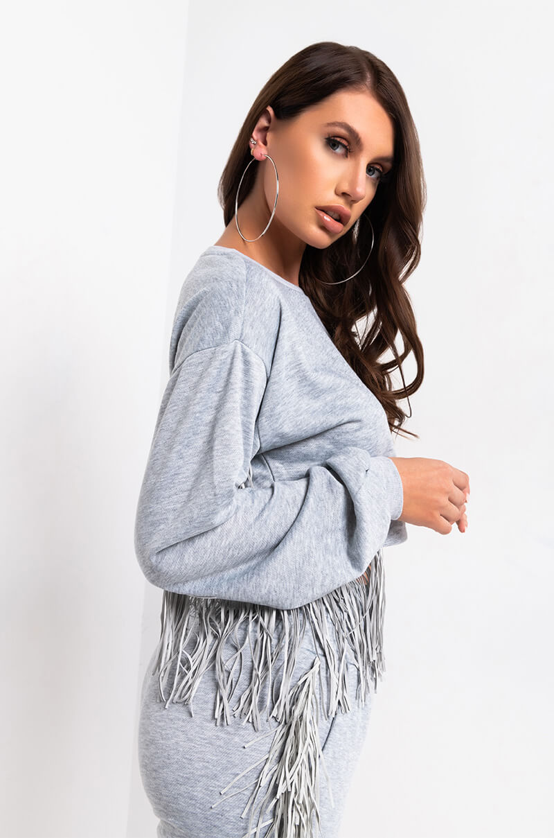 FRINGE ALL THE WAY SWEATSHIRT