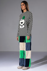 FUN TIMES CHECKERED TOP