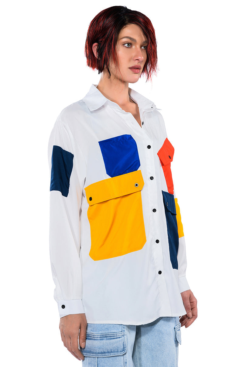 FUNKY FIERCE POCKET BUTTONDOWN