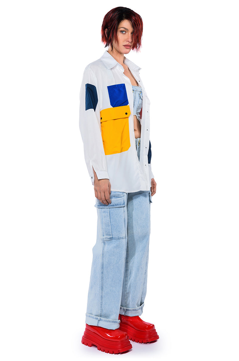 FUNKY FIERCE POCKET BUTTONDOWN