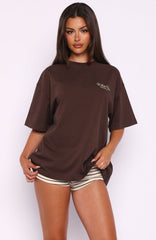 Slow Burner Oversized Tee Chocolate