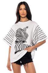 GENESIS GRAPHIC PRINT FASHION SLEEVE T SHIRT
