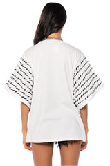 GENESIS GRAPHIC PRINT FASHION SLEEVE T SHIRT