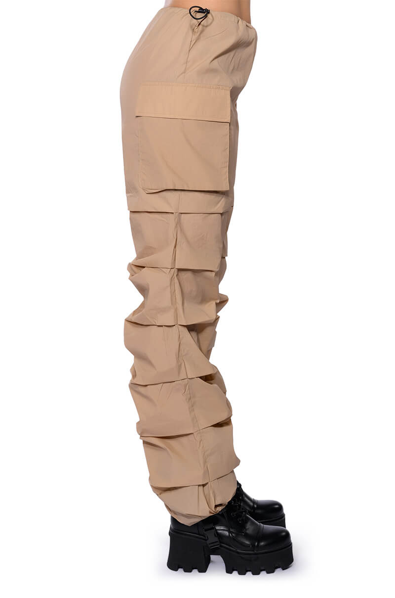 GET DOWN RUCHED PARACHUTE PANT