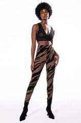 KAMI ANIMAL PRINT SLEEVELESS BODYSUIT