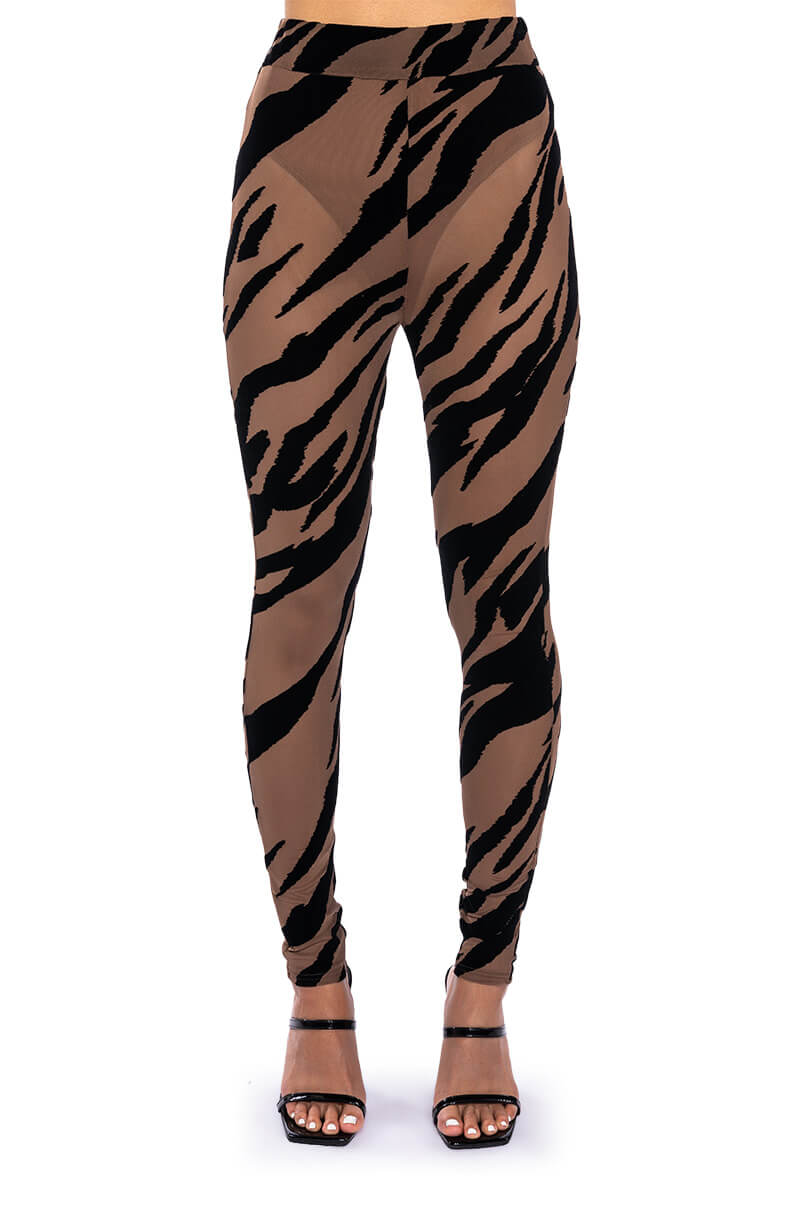 KAMI ANIMAL PRINT SLEEVELESS BODYSUIT