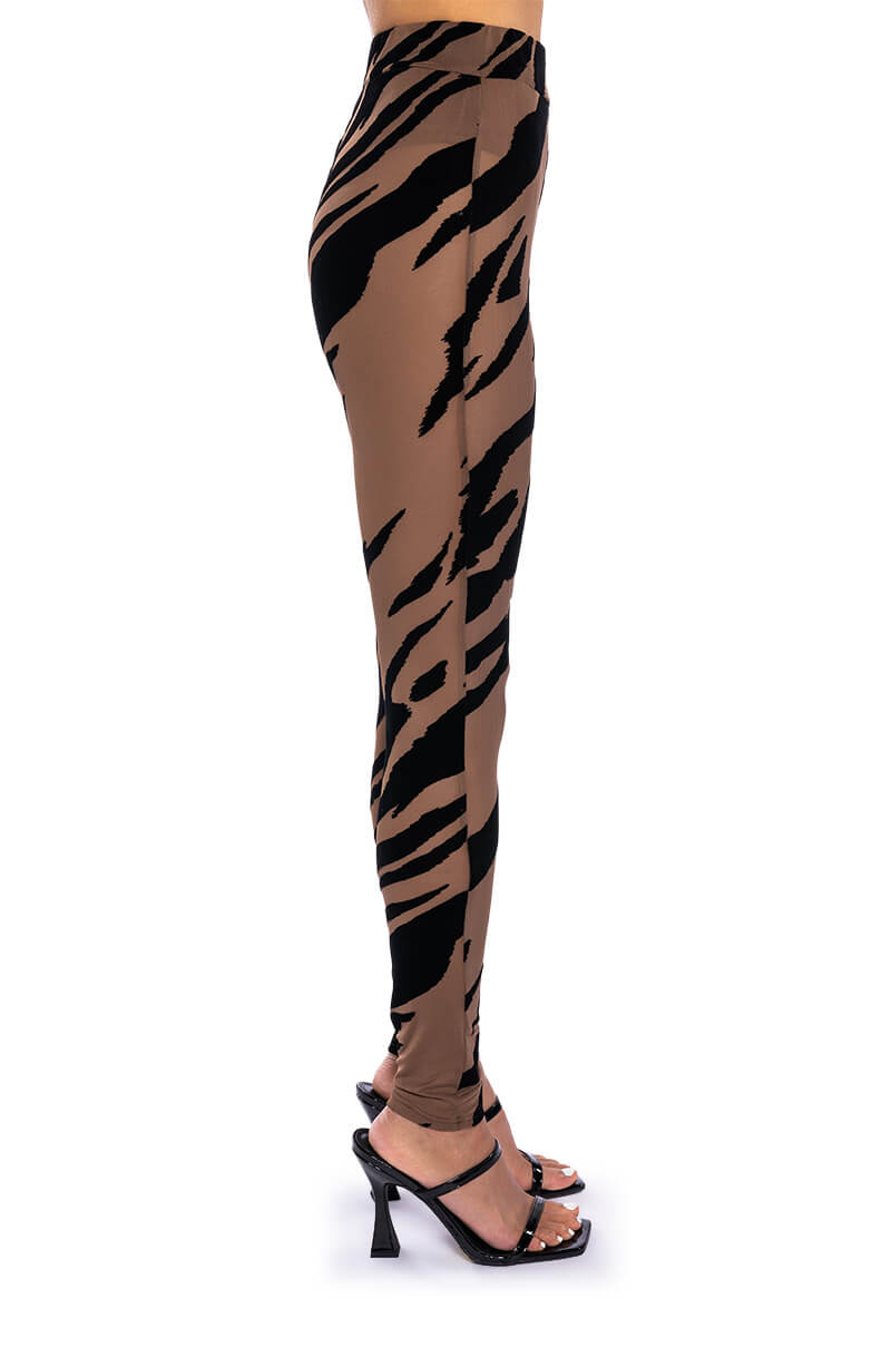 KAMI ANIMAL PRINT SLEEVELESS BODYSUIT