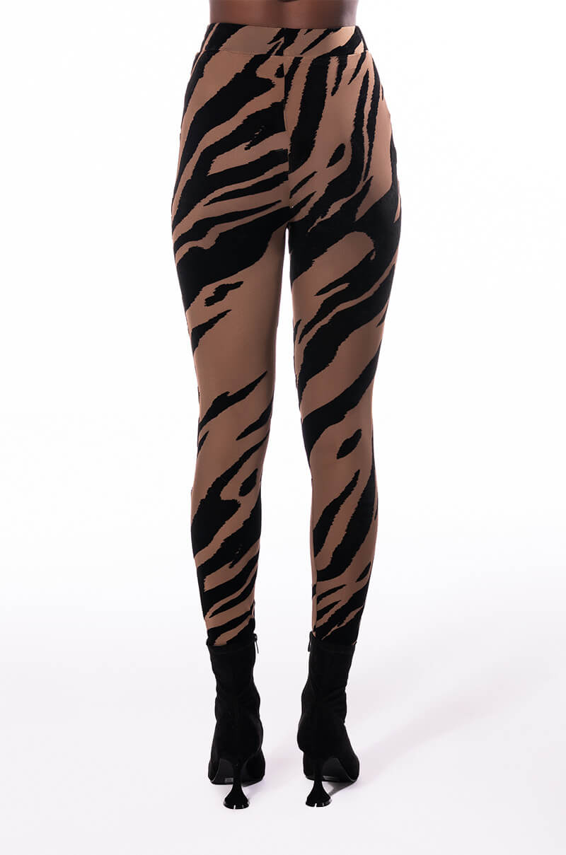 KAMI ANIMAL PRINT SLEEVELESS BODYSUIT