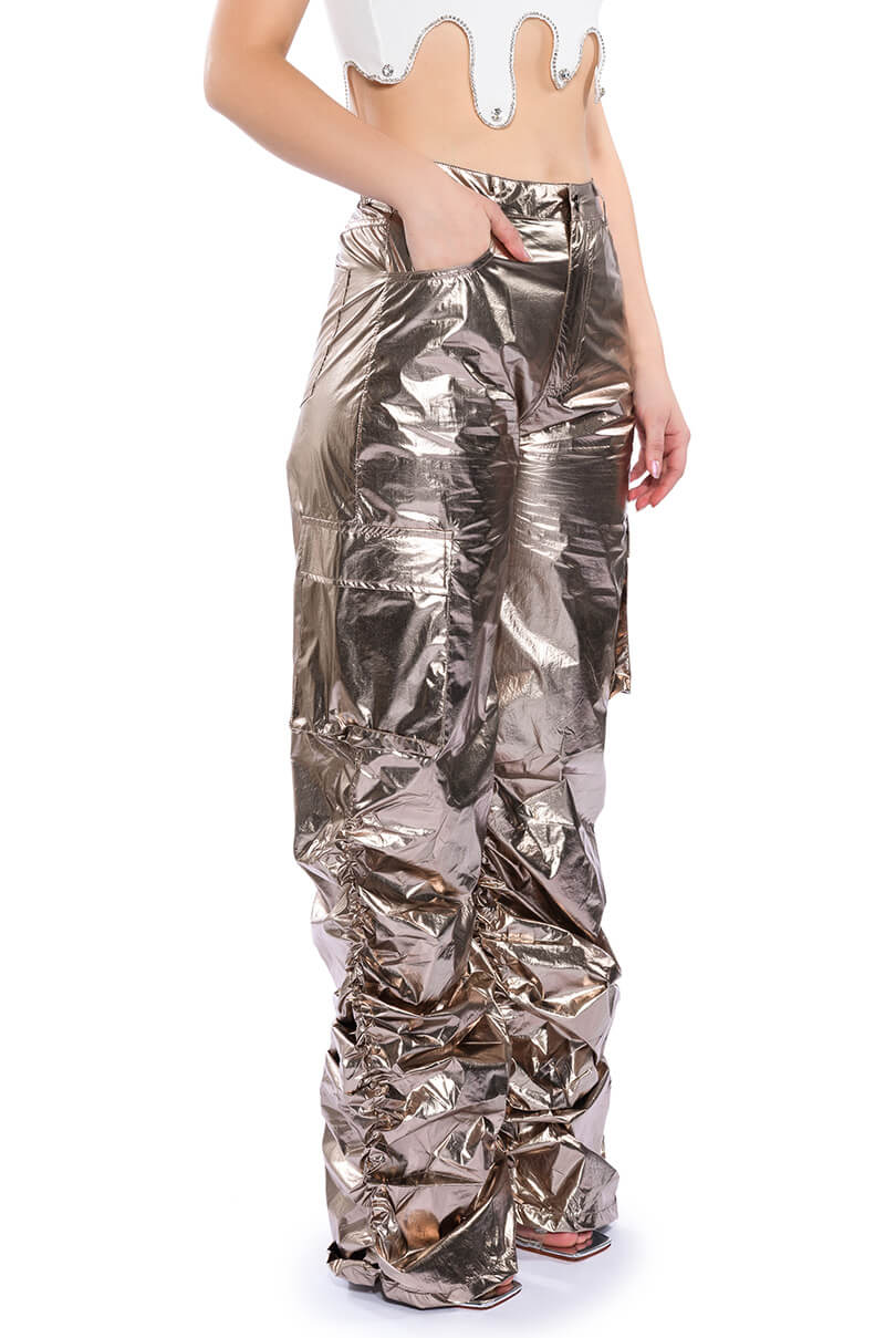 GLIMPSE OF MAGIC RELAXED METALLIC PANT