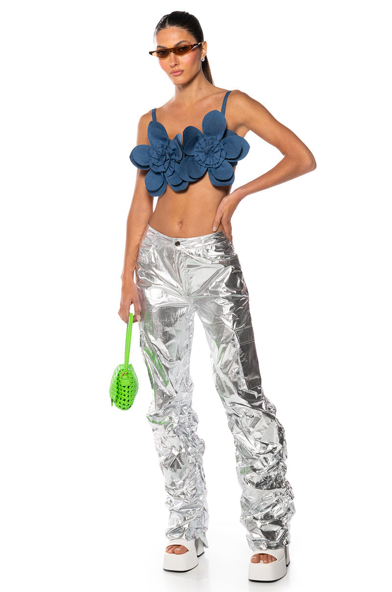 GLIMPSE OF MAGIC RELAXED METALLIC PANT