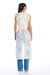 GOING TO THE CHAPEL GLITTER FLORAL VEST