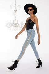 GOLDEN HOUR SKINNY JEANS WITH PEARLS
