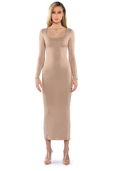 GOOD AS GOLD DOUBLE LAYER MAXI DRESS