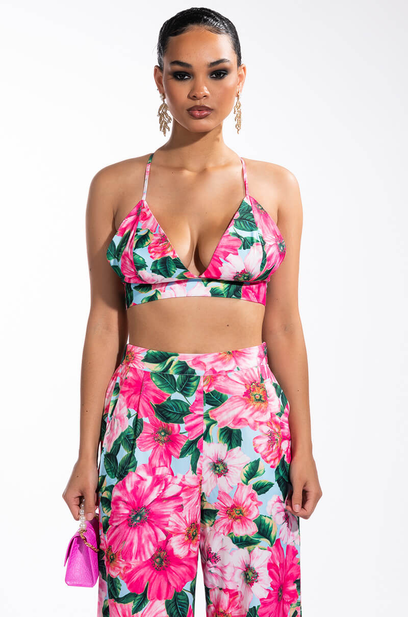 GOOD TO ME FLORAL BRALETTE
