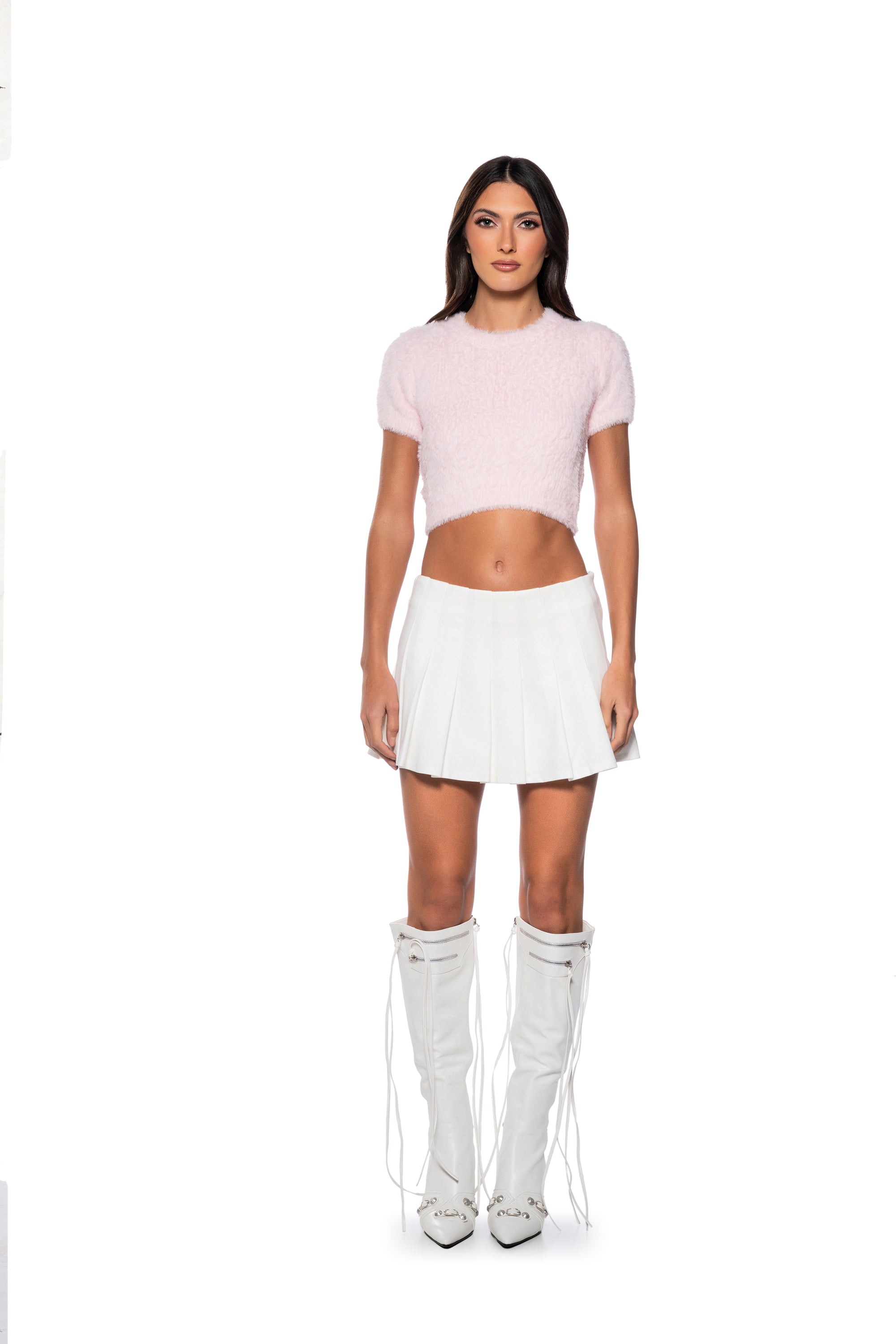 GOSSIP TALKING MINI SKIRT
