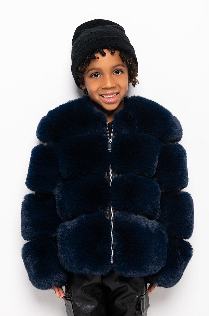 GOT IT FROM MY MAMA FAUX FUR JACKET