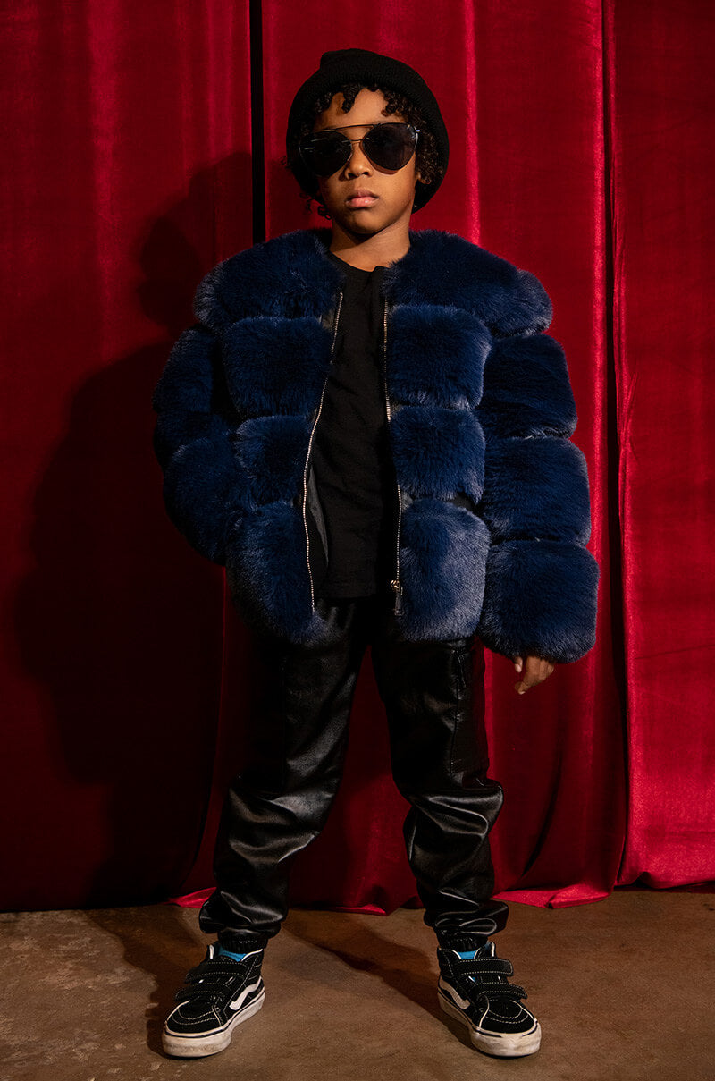 GOT IT FROM MY MAMA FAUX FUR JACKET