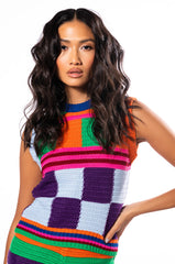 HAPPINESS OVERLOAD CROCHET TOP